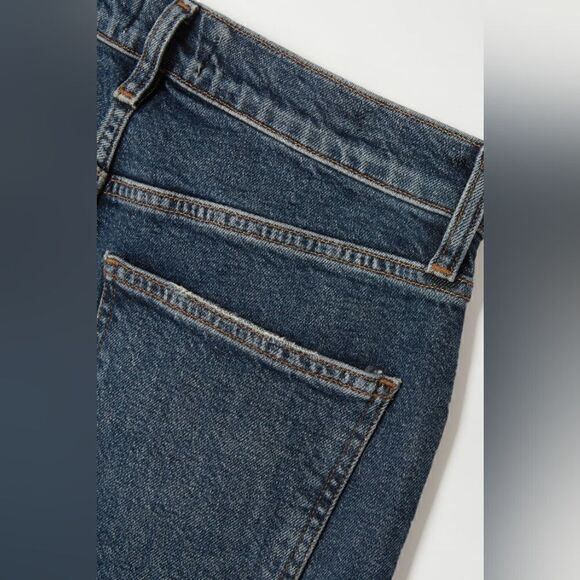 Agolde Wilder Mid-Rise Straight Leg Denim Jeans In Hype Size 32 NWT - Picture 3 of 14